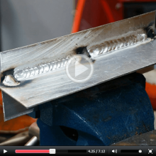 double pulsed mig welding with ALUMIG-250P