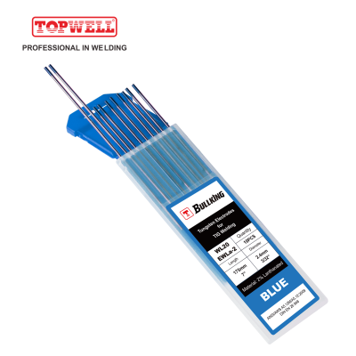 TIG เชื่อมอิเล็กโทรดทังสเตน 2% แลนธาน (สีน้ำเงิน, WL20 / EWLa-2) 10-pk
