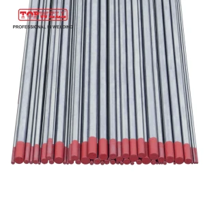 TIG เชื่อมอิเล็กโทรดทังสเตน 2% Thoriated (สีแดง WT20 / EWTh-2) 10-pk
