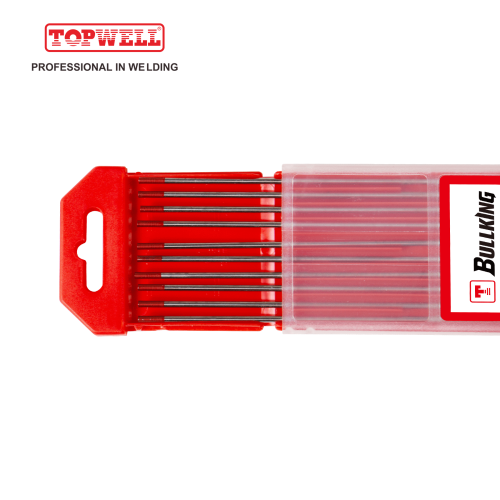 TIG เชื่อมอิเล็กโทรดทังสเตน 2% Thoriated (สีแดง WT20 / EWTh-2) 10-pk