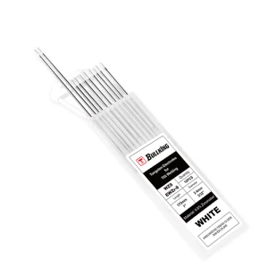 0.8% เซอร์โคเนียม (สีขาว, WZ8/EWZr-8) อิเล็กโทรดทังสเตน 10-pk