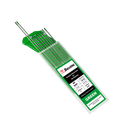 Pure Tungsten(Green, WP/EWP) Tungsten Electrode 10-pk