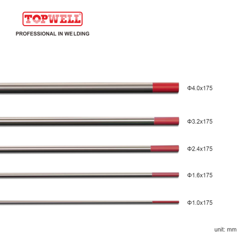 %2 Toryumlu (Kırmızı, WT20/ EWTh-2) Tungsten Elektrot 10'lu paket