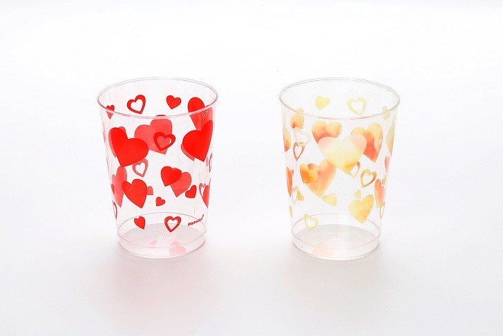 10oz Fiery heart printing cups