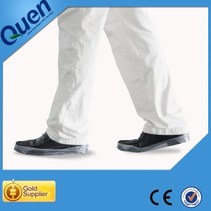 Auto shoe cover machine with PVC film shoe cover