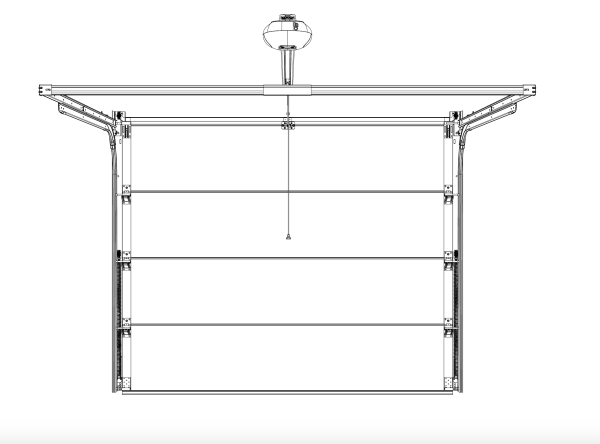 Sectional door hardware box