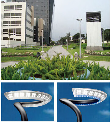 3.7 meters high landscape light | Landscape lamp WD-T003 | Aluminum semi circle lamp head | hot-dip galvanizing pole | fashionable noble elegant style | IP55 | for parks pathways and more | Retail and wholesale