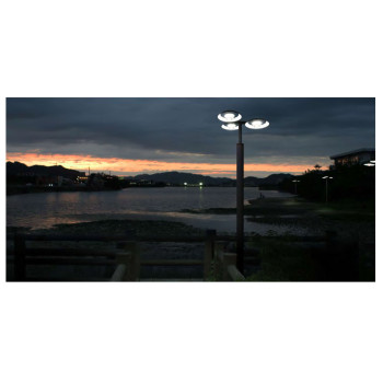 Landscape lamp | Pole top light WD-T018-A | 3 land head | Aluminum & stainless steel | PC diffuser
