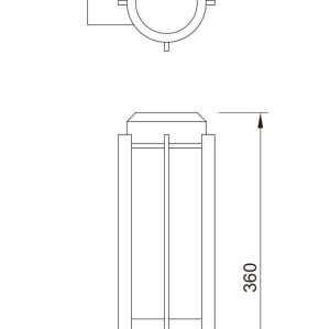 Wall lamp WD-B194  | High-quality aluminum | Modern design | Led module | CFL | PMMA diffuser