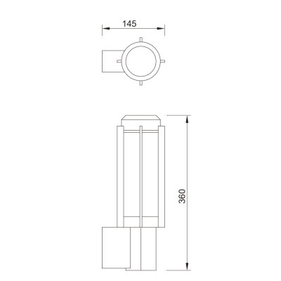 Wall lamp WD-B194  | High-quality aluminum | Modern design | Led module | CFL | PMMA diffuser
