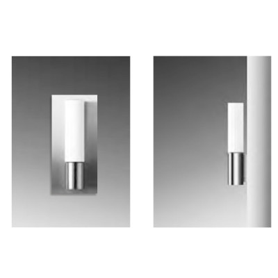 Stainless steel wall lamp | Cylindrical wall light WD-B197 | Led module | CFL | PC diffuser | PMMA