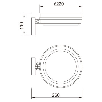 Outdoor wall lamp WD-B297 | Round head | High quality aluminum | Cree or Bridgelux LED | IP65