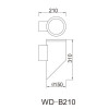 Wall lamp | cylinder-shaped | Wall mouted light  WD-B210 | modern style | mutiple light source