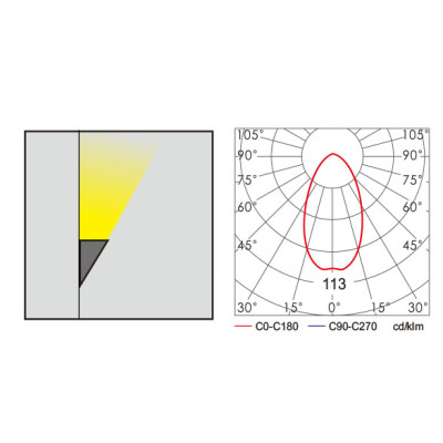 Outdoor lights | wall mounted lamp WD-B210 | triangle-shape | up or down light | COB | IP65