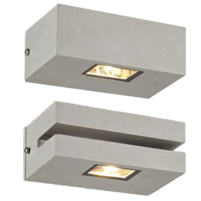 Customized wall lamp | outdoor wall mounted lights WD-B225 | square-shape one Double side | Aluminum rectangle-shape | LED 3W 6W 9W COB LED 5W | 320mm×150mm×H150mm | modern concise style | IP65