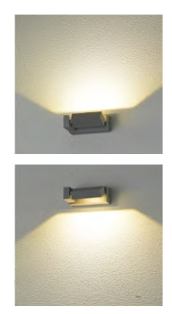 Wall mouted lamp outdoor lights custom low MOQ rectangle-shape  up-down direction adjustable WD-B225