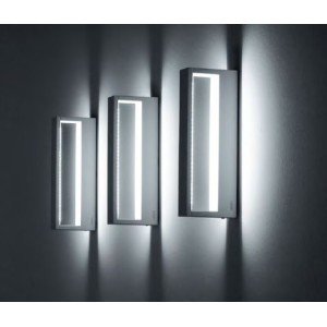 Outdoor wall mouted light | Wall lamp WD-B230-A | rectangle-ring | IP65 | LED | PC diffuser
