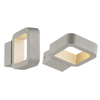 Custom outdoor wall lamp | Wall mounted WD-B233 | modern design  square-ring shape | Aluminum lamp body | PC or PMMA diffuser | LED 6W 9W 12W | 200mm*200mm*240mm | IP65 | For both retail and wholesale