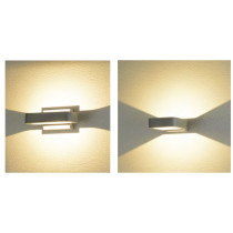 Custom outdoor wall lamp | Wall mounted WD-B233 | modern design  square-ring shape | Aluminum lamp body | PC or PMMA diffuser | LED 6W 9W 12W | 200mm*200mm*240mm | IP65 | For both retail and wholesale