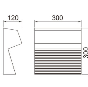Wall lamp WD-B283&WD-B284 | Customized irregular-shape | LED | CRL E27 | Aluminum | Stainless steel
