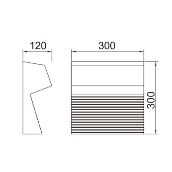 Wall lamp WD-B283&WD-B284 | Customized irregular-shape | LED | CRL E27 | Aluminum | Stainless steel