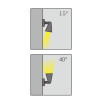 壁灯户外壁挂灯壁灯墙壁灯具铝 LED 3W/6W/9W COB 5W/10w 简洁现代风格 WD-B193 上下旋转灯铝 IP65 定制