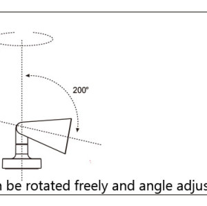 Wall lamp WD-B193 | Outdoor wall mounted light | high-quality aluminum | IP65 | up or down rotated