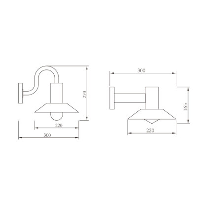 Outdoor wall light | Wall lamp WD-B229-A | copper or aluminum body | LED | modern style | IP 65