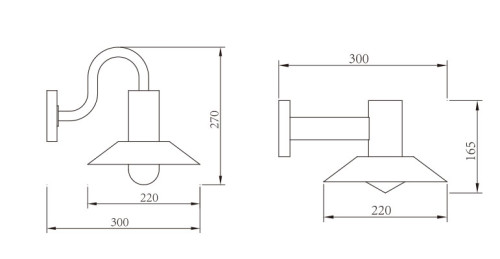 Outdoor wall mounted light WD-B229-A | wall sconce | copper or aluminum customizable | LED 3W 5W 9W | modern style | IP 65 | Resistant to corrosion acid alkali | Available for both retail and wholesale