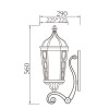 TFB Vintage Sconce Wall lamp custom non-standard outdoor retro wall mounted light CREE Bridgelux LED 9W~12W European style for Home Gate Doorway Porch Hallway aluminum tempered glass diffuser WD-B074