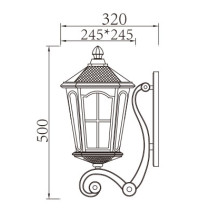 Vintage Sconce Light | Wall lamp WD-B074-A | LED | European style | Aluminum body | Tempered glass