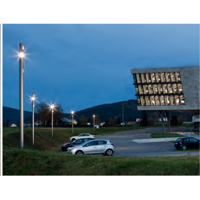 Aluminum landscape lamp | noble light WD-T373 | cylinder-shaped head | CDM-T G12 | PC diffuser