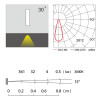 Wall lamp customized rectangle/triangle wall corner lamp WD-Q110