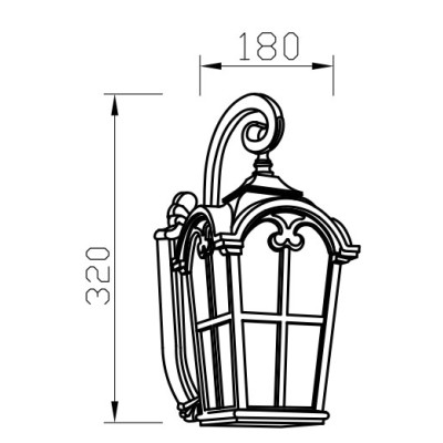 American loft Vintage | Wall lamp WD-B181 | CREE Bridgelux LED | European style | Aluminum body