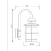 TFB Wall light wall luminaire custom non-standard outdoor wall mounted light LED ball lamp E27 CFL E27 European classical style Sconce for Home Gate Doorway Porch Hallway Lighting aluminum/stainless steel PMMA/PC/explosion-proof glass WD-B051