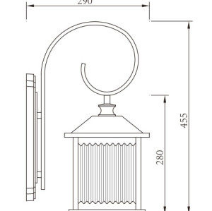 Wall light WD-B207 | Aluminum wall lamp | LED ball lamp E27 | CFL E27 | PMMA | PC diffuser | IP55