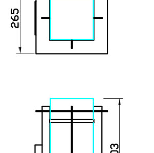 Aluminum wall light | Retro wall lamp WD-B219 | LED | CFL E27 | Stainless steel | Tempered glass