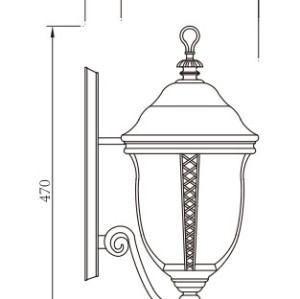 Wall light WD-B332-A | Aluminum wall mounted light| LED | CFL E27 | European classical style | PMMA