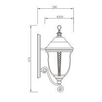 Wall light WD-B332-A | Aluminum wall mounted light| LED | CFL E27 | European classical style | PMMA