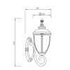 Non-standard light | Custom  outdoor wall lamp WD-B337 | CFL E27 | Aluminum and stainless steel