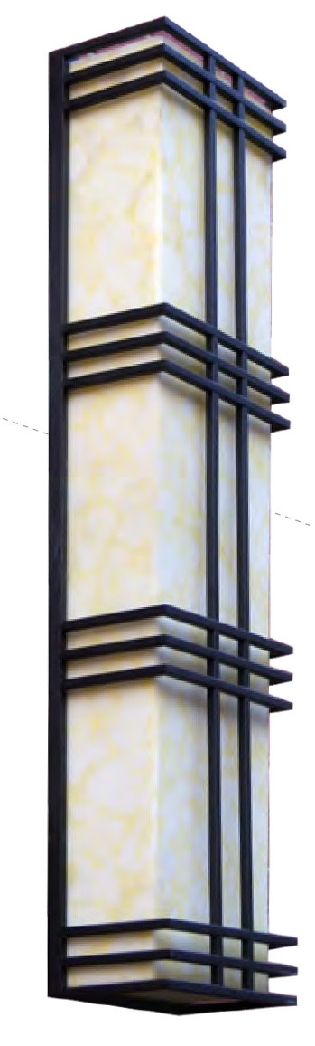 vintage wall light custom non-standard outdoor decoration wall mounted light wall luminaires CREE Bridgelux SMD LED T5 classical style aluminum/stainless steel PMMA/scagliola diffuser long shape WD-B035