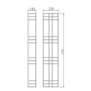 Aluminum wall light | Vintage custom wall lamp WD-B035 | SMD LED T5 | Stainless steel | PMMA |  IP55