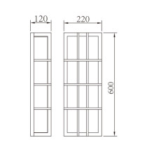 Wall light WD-B029 | Aluminum decoration wall lamp | SMD LED T5 | PMMA diffuser | long shape | IP55
