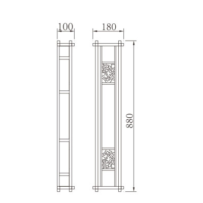 Wall light WD-B07 | Aluminum wall luminaires | LED | Classical style | high-grade scagliola | IP55