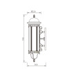 Vintage wall light | Decoration wall mounted light | Long cylinder-shaped | CREE Bridgelux SMD LED T5 | Outdoor Wall light WD-B001 | European style | D220*H750mm | for both retail and wholesale