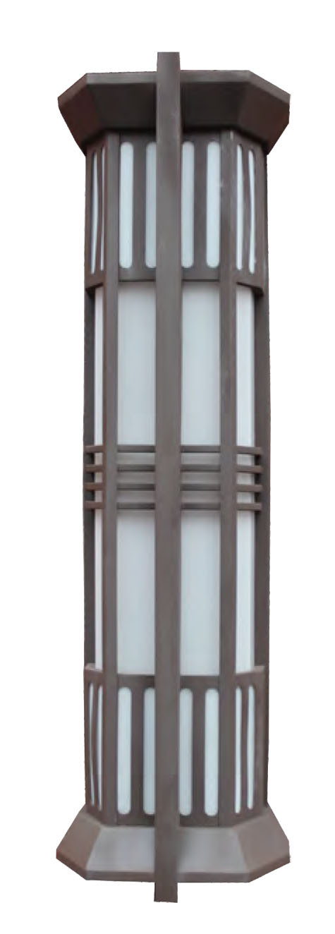 Custom wall lamp | non-standard outdoor decoration lamp | Wall mounted light WD-B261 | CREE Bridgelux SMD LED T5 | European style cylinder-shaped | PMMA or scagliola diffuser | W320mm×H1050mm