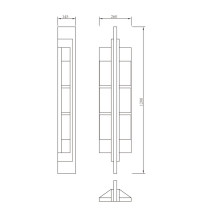 Custom wall lamp | Decoration wall light WD-B345 | SMD LED | T5 | High-quality aluminum | PMMA