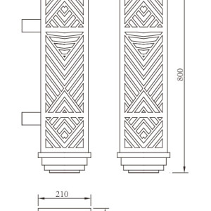 Aluminum wall lamp | Wall mounted light WD-B023 | CREE Bridgelux | European style | PMMA diffuser