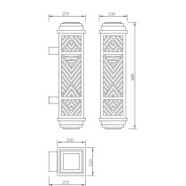 Aluminum wall lamp | Wall mounted light WD-B023 | CREE Bridgelux | European style | PMMA diffuser