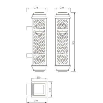 Aluminum wall lamp | Wall mounted light WD-B023 | CREE Bridgelux | European style | PMMA diffuser